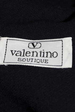 Vintage Valentino Mint condition midnight navy blue swing coat SOLD - Dressing Vintage