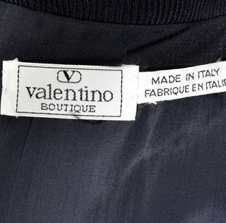 Valentino Vintage Dress 1970s Blue Plaid Wool Mint condition SOLD - Dressing Vintage