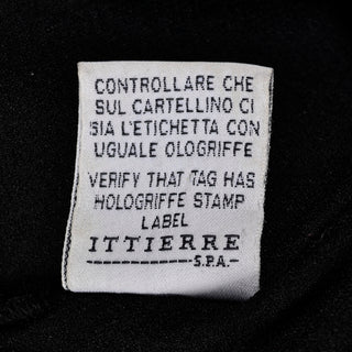 1990s Gianni Versace Jeans Couture Black Bodysuit Logo Top w Medusa Ittierre S.P.A.
