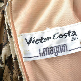 Victor Costa in I. Magnin vintage 1970's dress