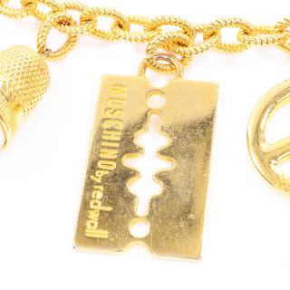 ON HOLD / Iconic Moschino Vintage Chunky Gold Chain Charm Belt
