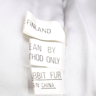 Vintage Finland Fox Fur and Rabbit Fur Zip Front Vest