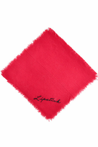 Lipstick Red Vintage Blotter Handkerchief