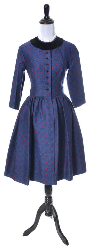 blue vintage dress Lanz of Salzburg