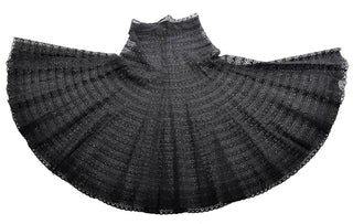 1950s Vintage Black Lace Full Circle Skirt 30" Waist - Dressing Vintage