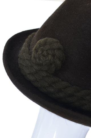 Alpine 1960's Tyrolean Vintage Hat Lanz Salzburg Felted Wool - Dressing Vintage