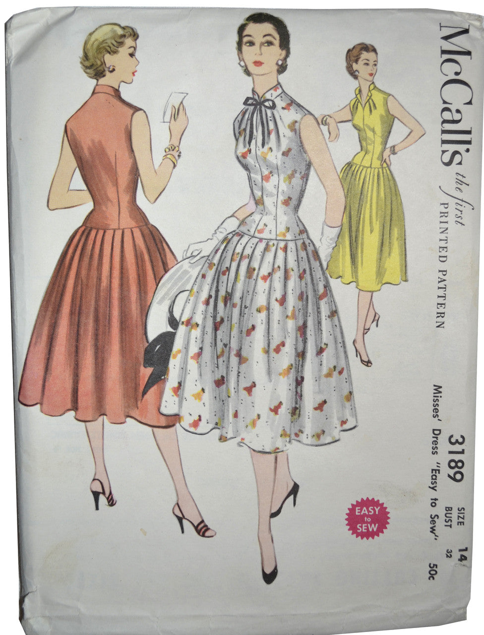 Retro & Vintage 1920s to 1950 Patterns: 8049 MCCALL 1950 LONG