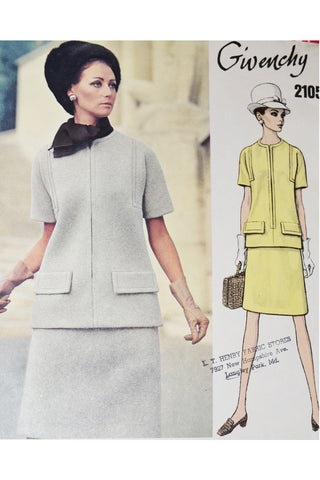 Vogue Paris Original 2105 Givenchy Uncut pattern 34B - Dressing Vintage