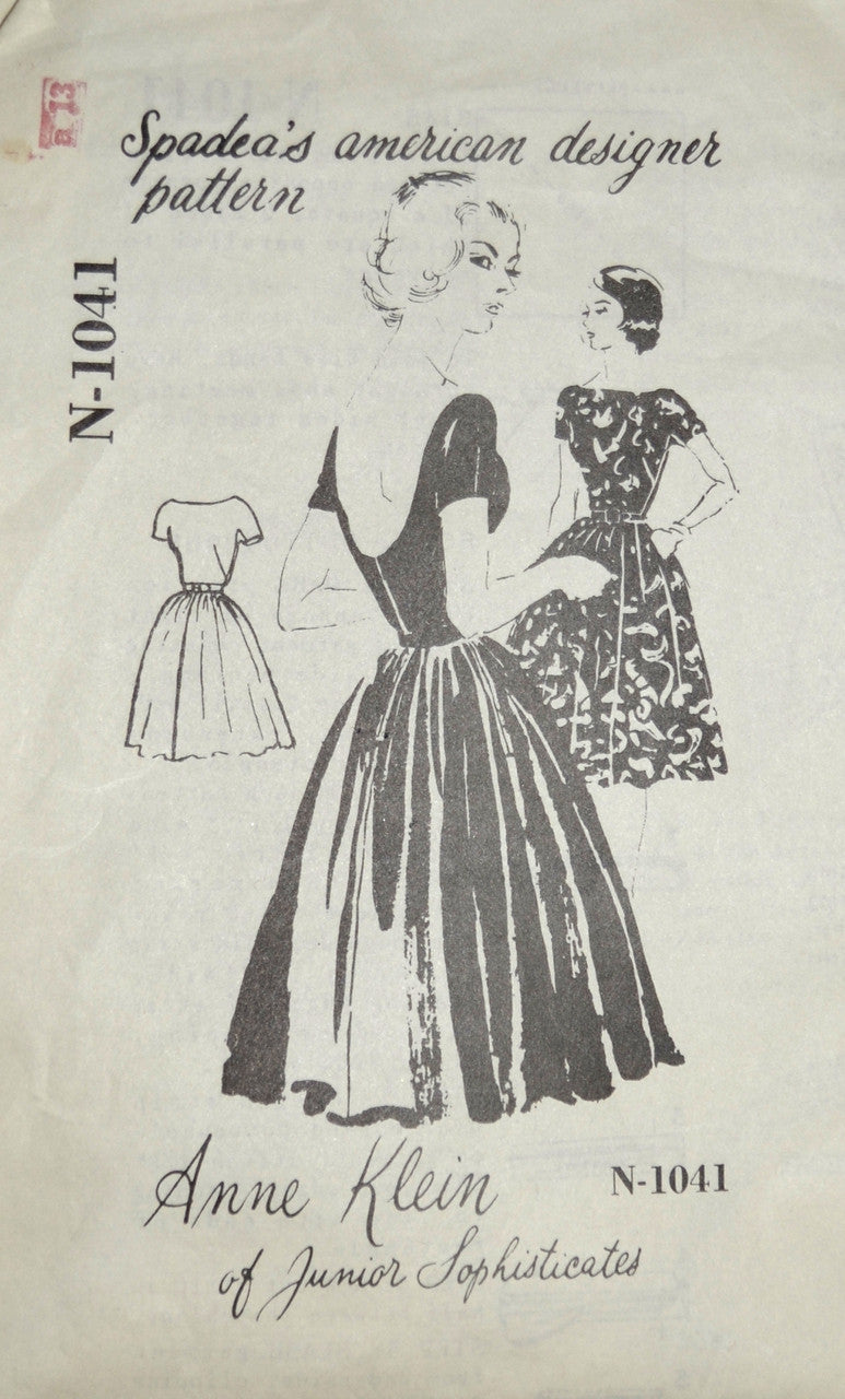 Mail order vintage pattern N-1041 Anne Klein dress Modig Mail order vintage pattern N-1041 Anne Klein dress Modig