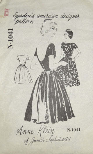 Vintage Spadea N-1041 Mail Order Pattern Anne Klein dress 36B - Dressing Vintage