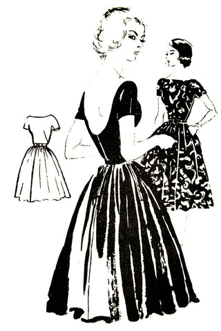 Vintage Spadea N-1041 Mail Order Pattern Anne Klein dress 36B - Dressing Vintage