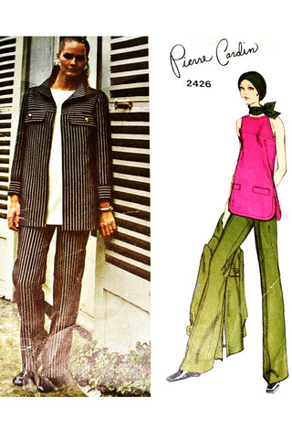 Vogue Paris Original 2426 Pattern Pierre Cardin 36B Tunic and Pants - Dressing Vintage