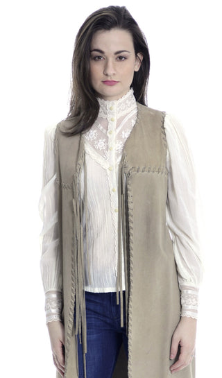 1970's Vintage Genuine Suede Vest with Fringe | Dressing Vintage