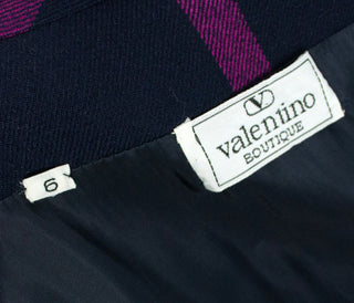 Vintage Valentino Wool Coat Windowpane Plaid MINT condition - Dressing Vintage
