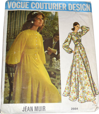 Jean Muir vintage 1970s dress Vogue Couturier sewing pattern 32B - Dressing Vintage