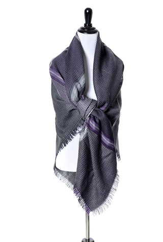 Vintage YSL mint condition plaid wool scarf SOLD - Dressing Vintage
