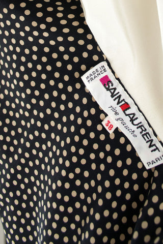 Yves Saint Laurent Rive Gauche Polka dot vintage dress - Dressing Vintage