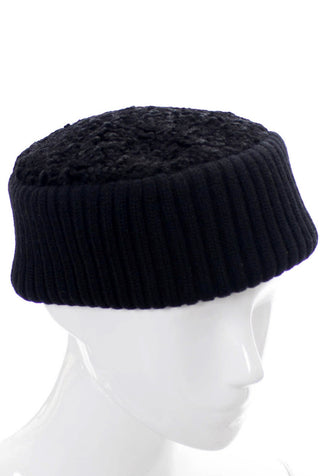 Yves Saint Laurent Hat Curly lambswool knit SOLD - Dressing Vintage