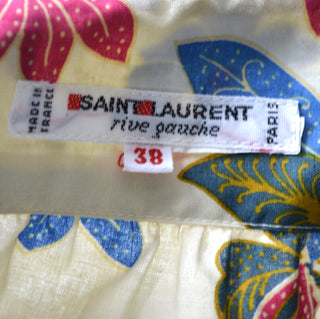 1970's Vintage YSL Yves Saint Laurent Rive Gauche Skirt and Blouse Ensemble - Dressing Vintage