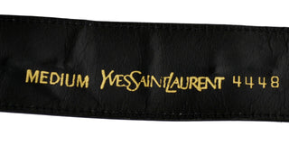 1980's YSL Vintage Gold Coin Leather Belt - Dressing Vintage